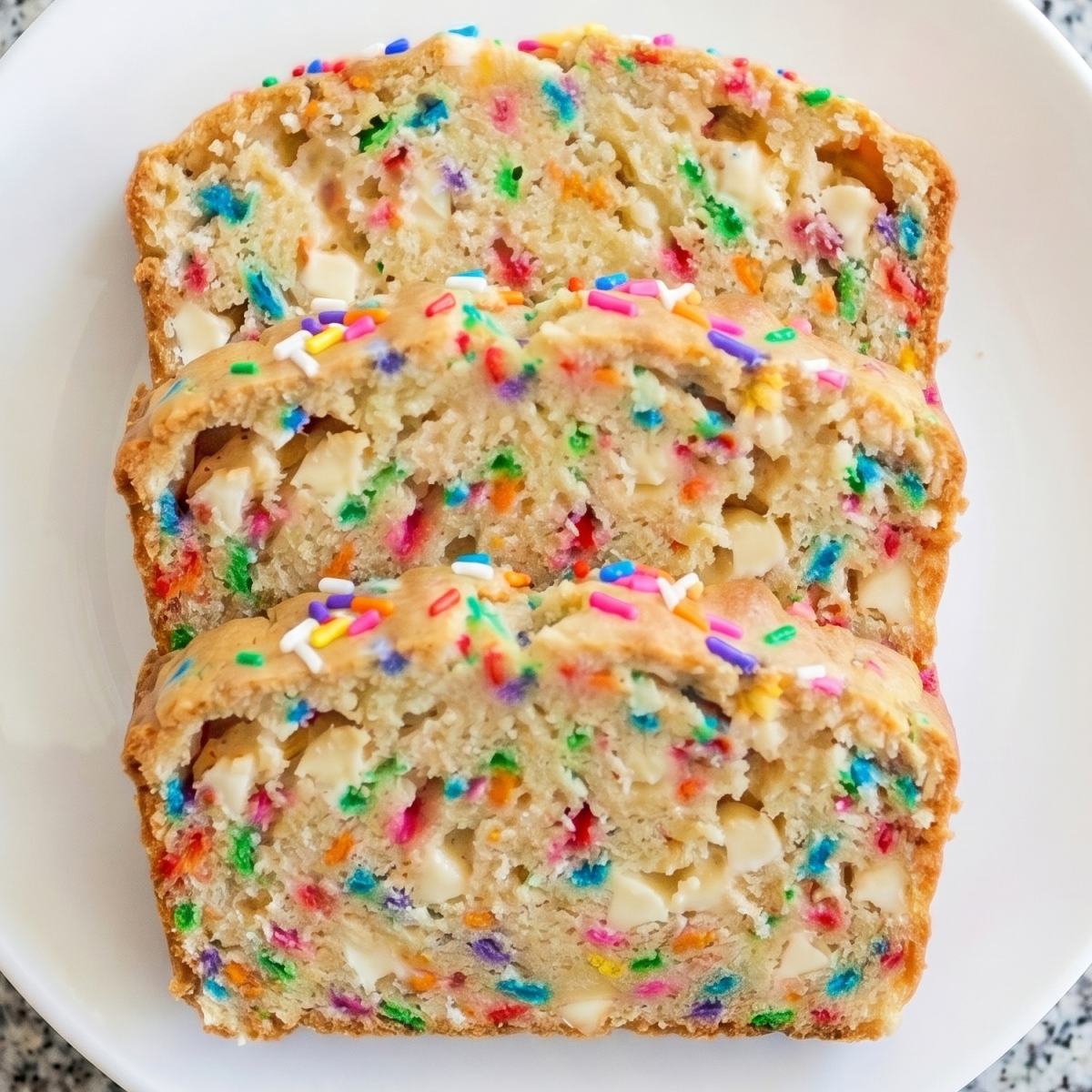 Gluten Free Funfetti Cookie Dough Bread