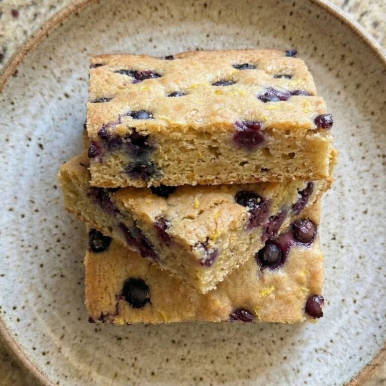Gluten Free Lemon Blueberry Blondies