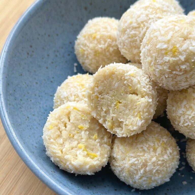 Gluten Free Lemon Coconut Bliss Balls