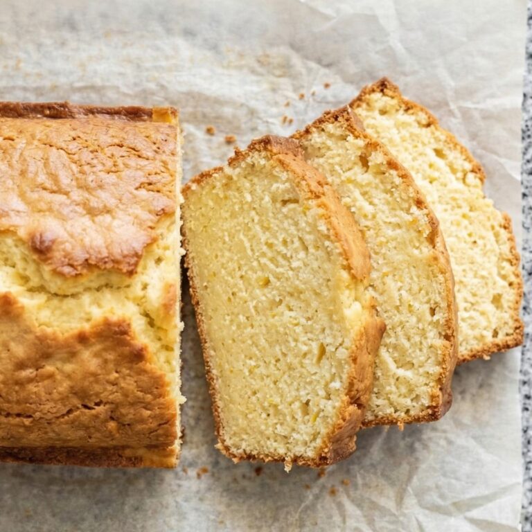 Gluten Free Lemon & Cream Cheese Pound Cake