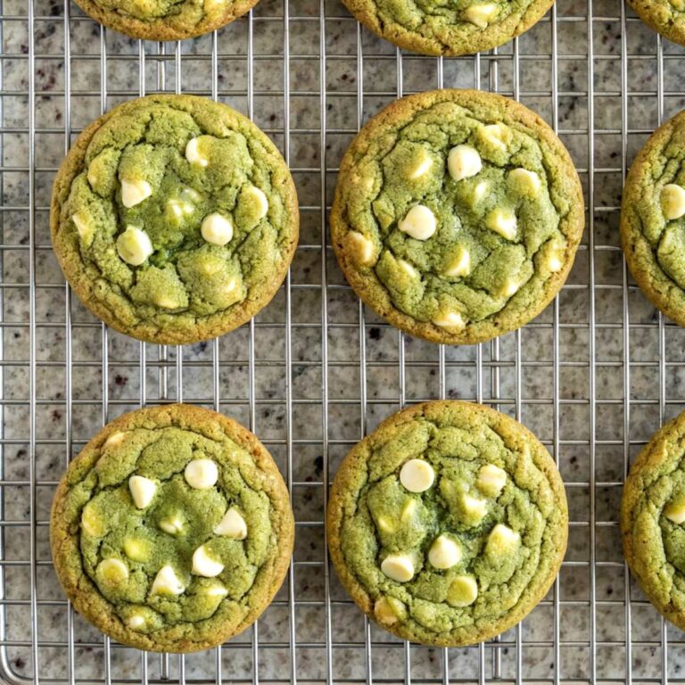 Gluten Free Matcha White Chocolate Cookies