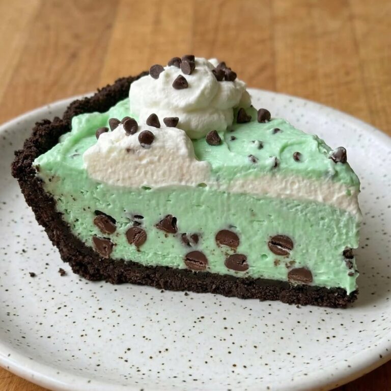 Gluten Free Mint Chocolate Chip Pie
