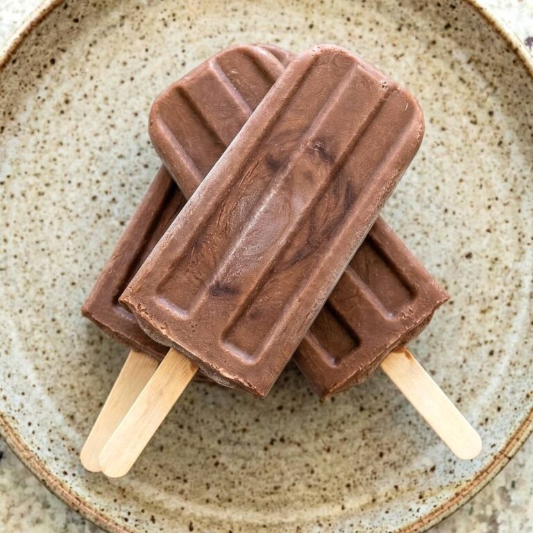 Gluten Free Mocha Fudge Pops