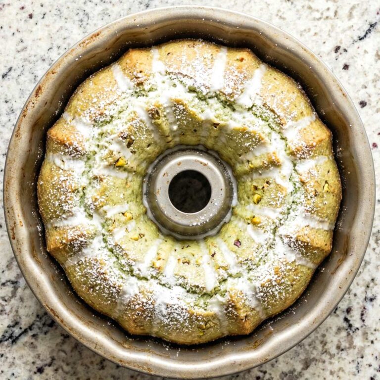 Gluten Free Pistachio Pudding Cake