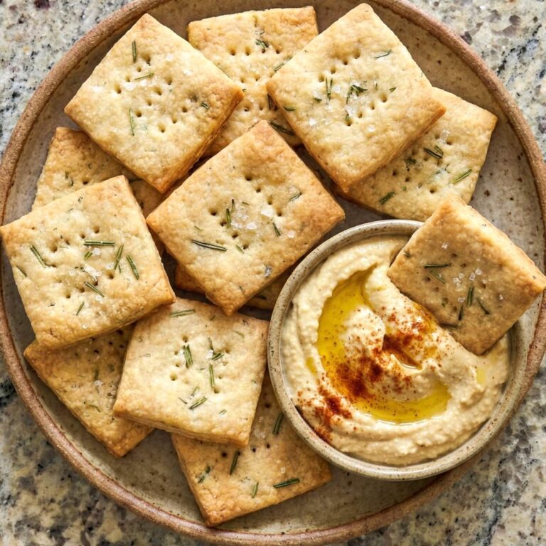 Gluten Free Rosemary & Sea Salt Crackers