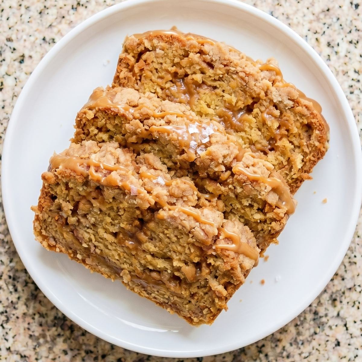Gluten Free Salted Caramel Cookie Crumble Bread