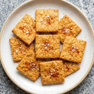 Gluten Free Smoky Paprika & Manchego Crackers