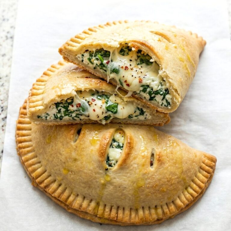 Gluten Free Spinach & Cheese Calzones