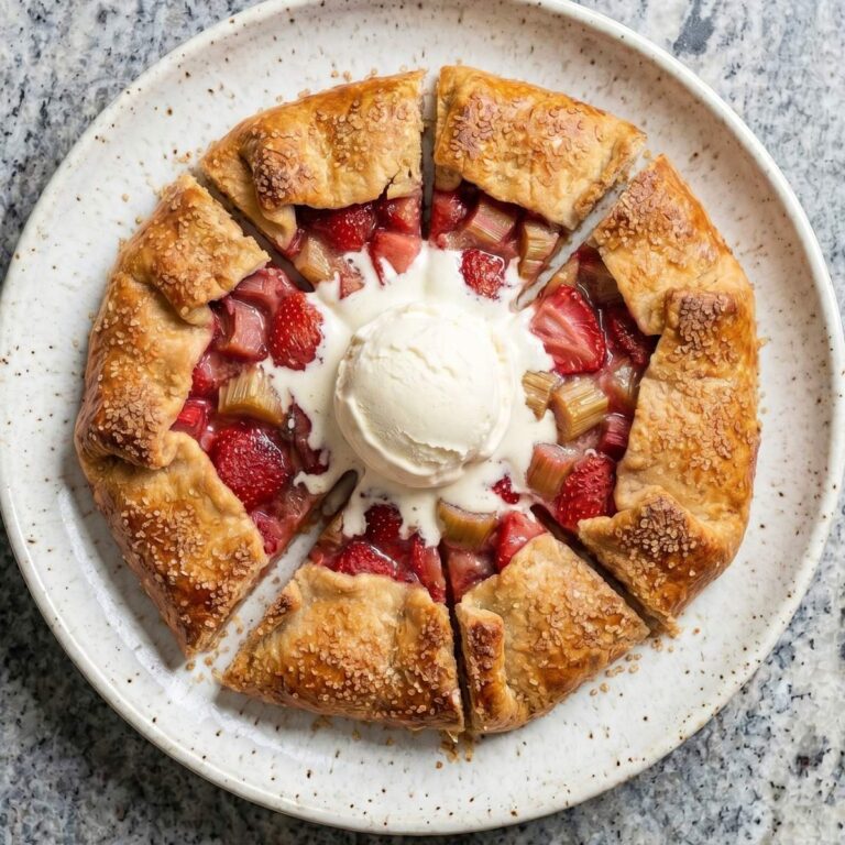 Gluten Free Strawberry Rhubarb Galette