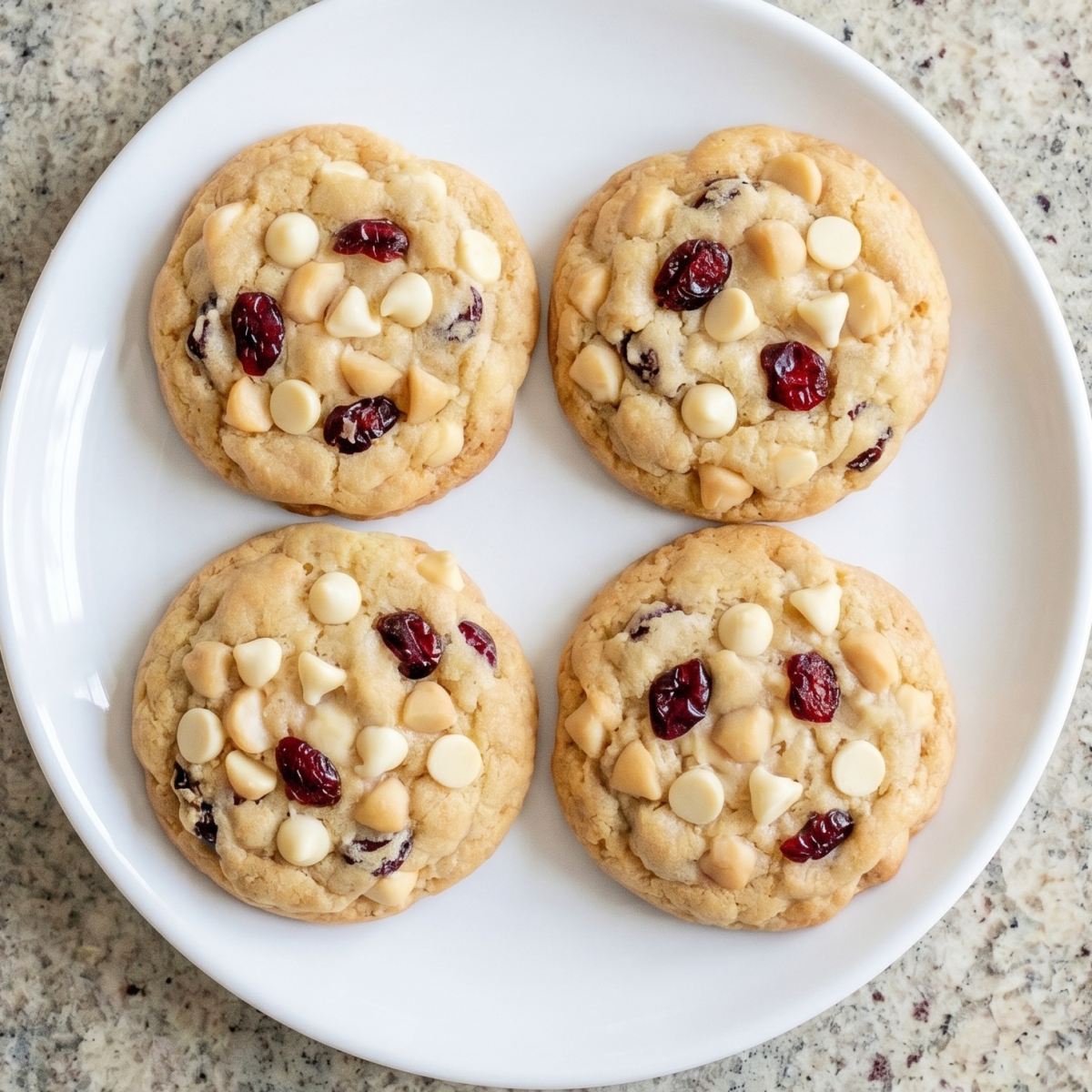 Gluten Free White Chocolate Cranberry Cookies